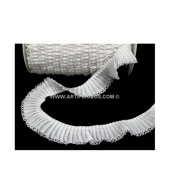PUNTILLA PLISADA 3 CMS.