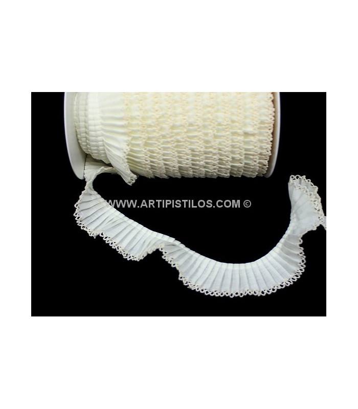 PUNTILLA PLISADA 3 CMS.