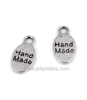 Colgante De Metal "hecho A Mano" Platino - abalorios