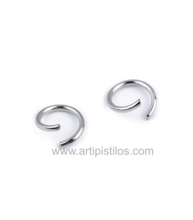 STAINLESS STEEL RING/PACK 10 PCS. 4 MM. Ø
