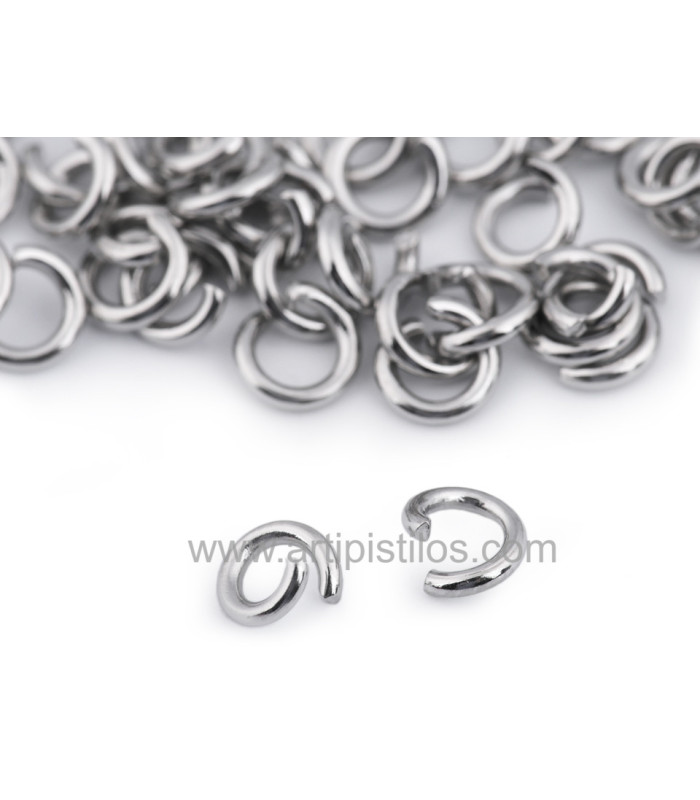 Anillas de acero inoxidable 5mm/PACK 10 UDS.