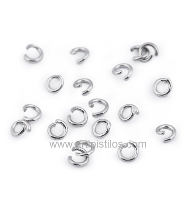 Anillas de acero inoxidable 5mm/PACK 10 UDS.