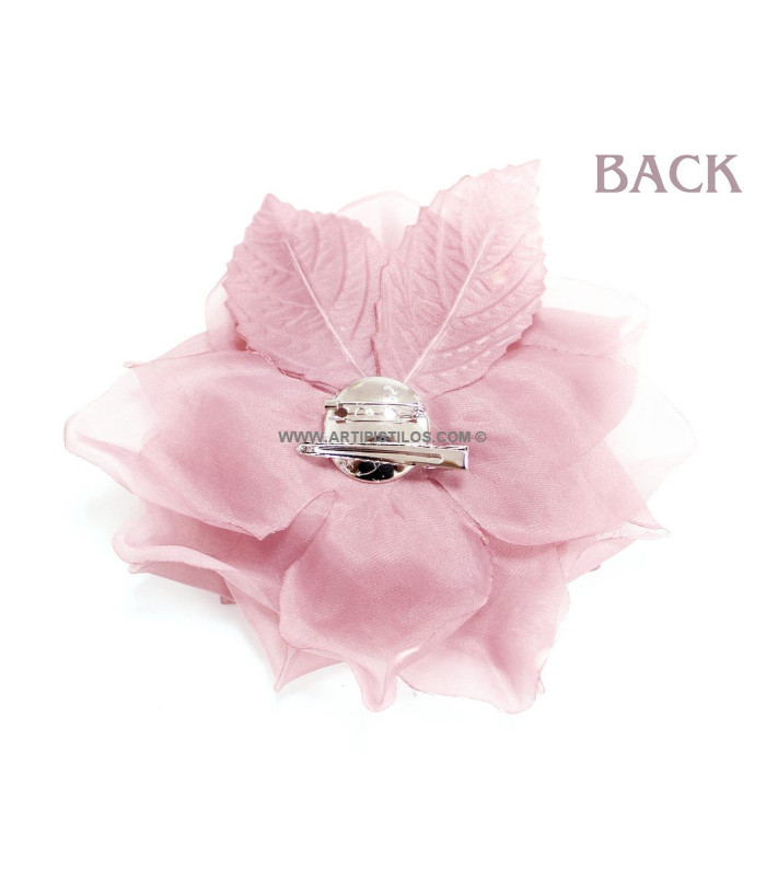 BROCHE FLOR DE ORGANZA "LUCCA"