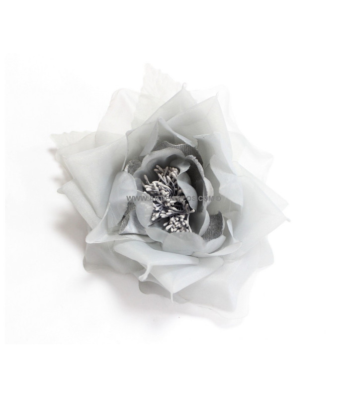 BROCHE FLOR DE ORGANZA "LUCCA"