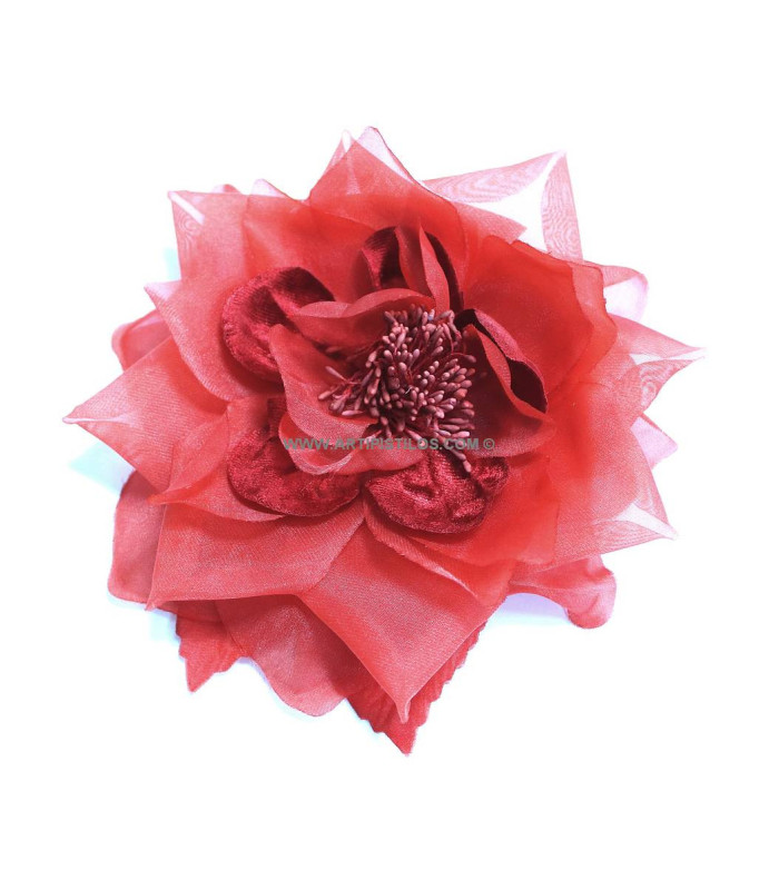 BROCHE FLOR DE ORGANZA "LUCCA"