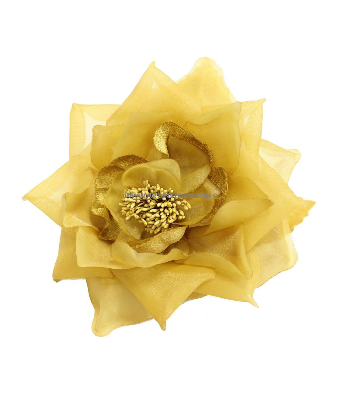 BROCHE FLOR DE ORGANZA "LUCCA"