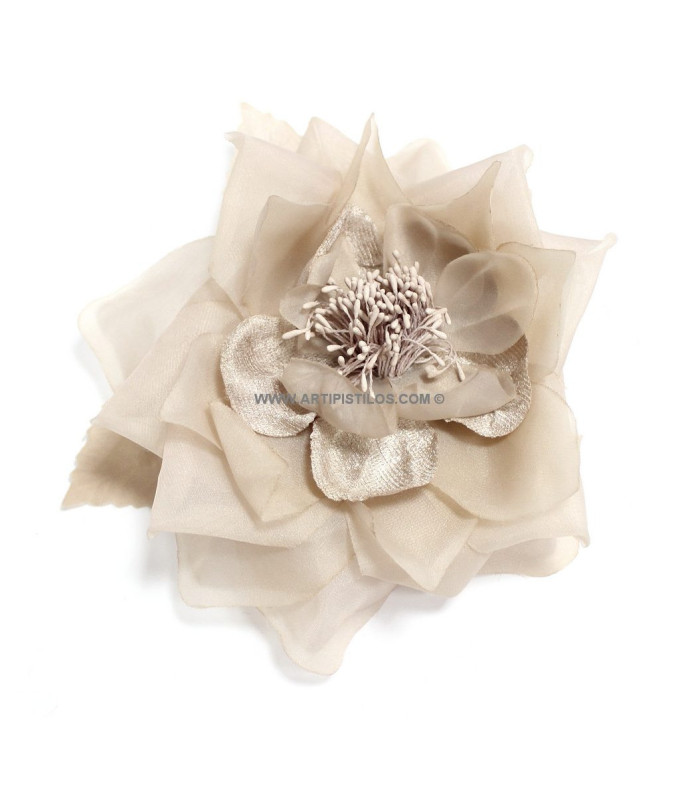 BROOCH ORGANZA FLOWER "LUCCA"
