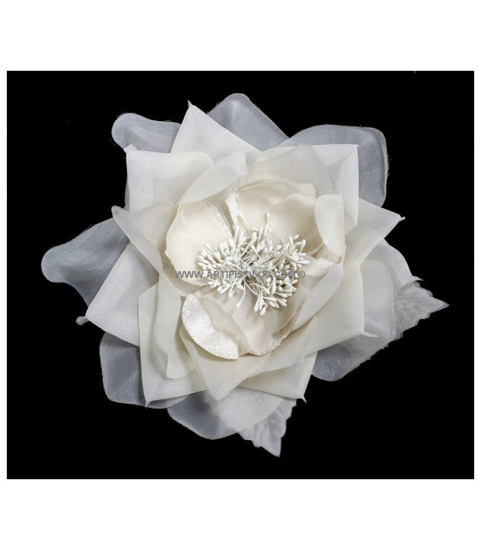 BROCHE FLOR DE ORGANZA "LUCCA"