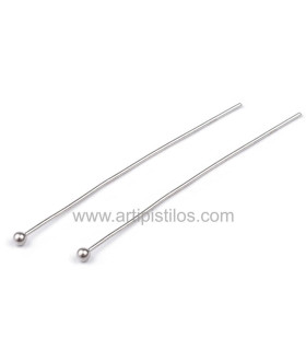 Fornitura Con Perla Para Joyas Platino - alambre