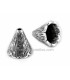 Decorative bead in the shape of a cone