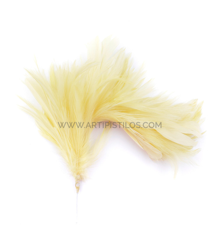 MONTAJE DE PLUMAS DE CUELLO DE GALLO