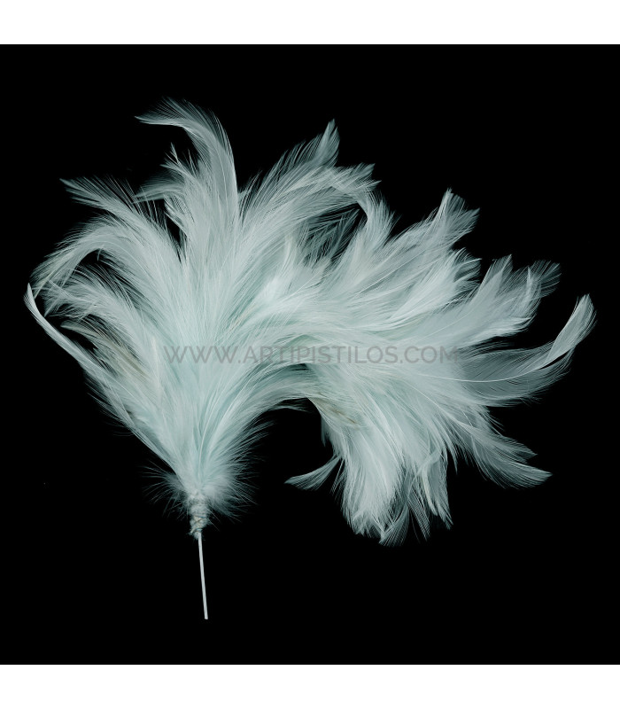 MONTAJE DE PLUMAS DE CUELLO DE GALLO