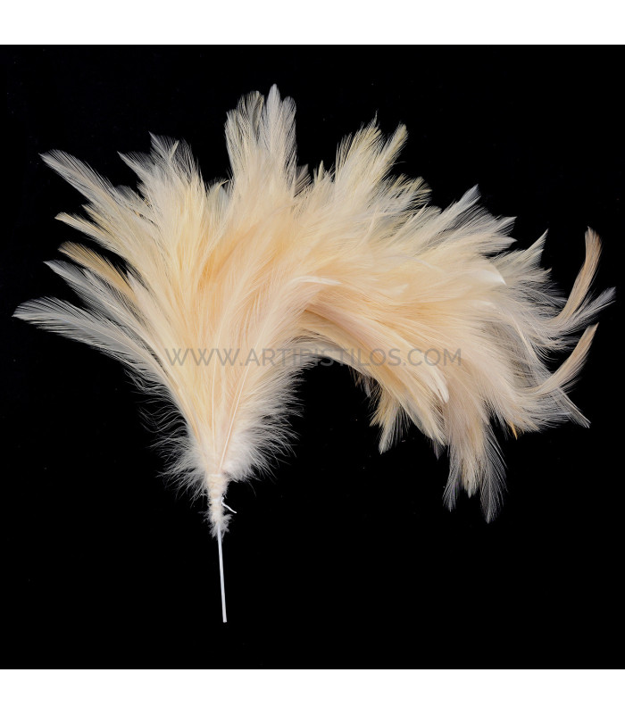 MONTAJE DE PLUMAS DE CUELLO DE GALLO