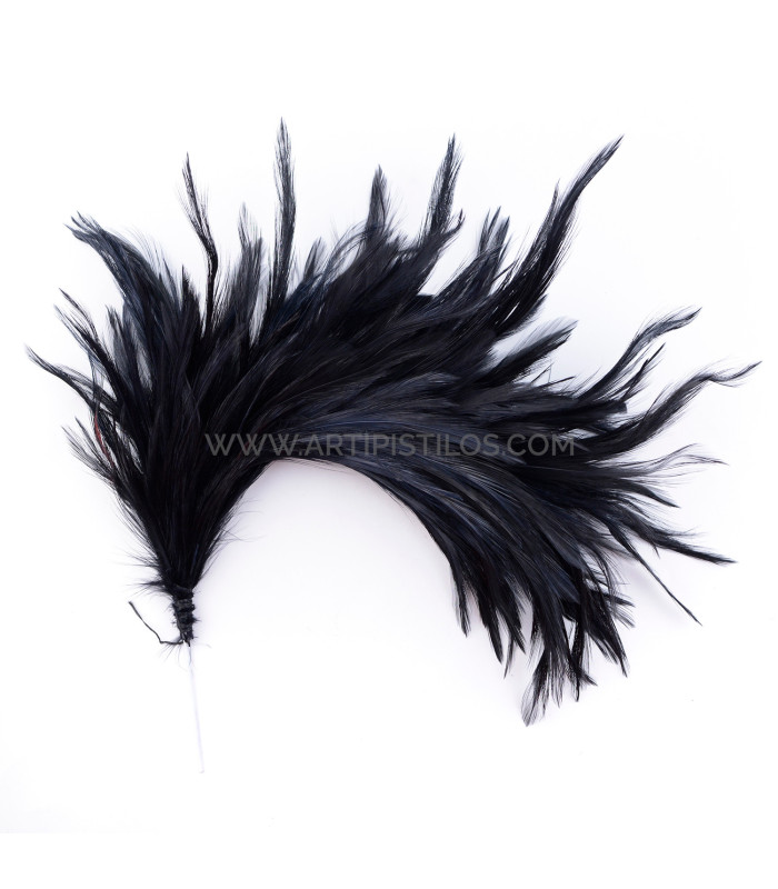 MONTAJE DE PLUMAS DE CUELLO DE GALLO