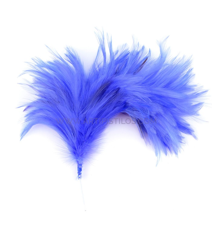 MONTAJE DE PLUMAS DE CUELLO DE GALLO
