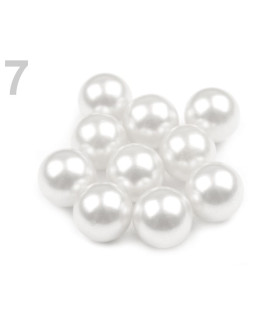 Bolsa De Perlas De Plástico Ø10 Mm (10 Uds) Blanco - accesorios