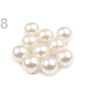 BAG OF PLASTIC PEARLS Ø10 mm (10 UDS)
