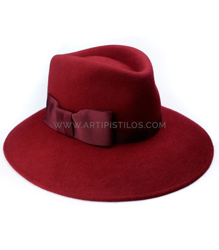 DAMENHUT FILZ  "CAHORS", FEDORA, 100% WOLLE