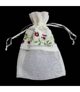 Bolsita Hilo De Algodón 10 X 15 Cms. Rojo 10 X 15 Cms. - colores para