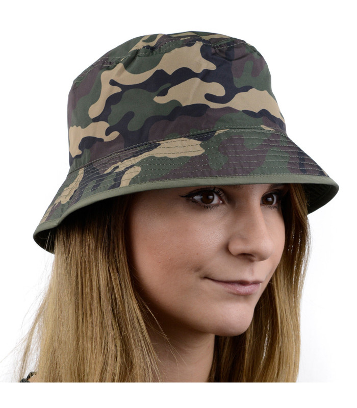 SOMBRERO IMPERMEABLE REVERSIBLE UNISEX "CAMO"