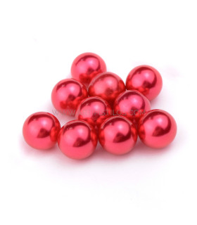 Bolsa De Perlas De Plástico Ø10 Mm (10 Uds) Rojo - accesorios