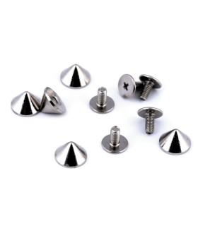 Aplicação De Metal Decorativo 9mm Prata - bolsas