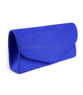 Bolso De Antelina "clutchpower" Royal - accesorios para bolsos