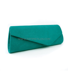 Bolso De Antelina "arezzo" Esmeralda - accesorios para bolsos
