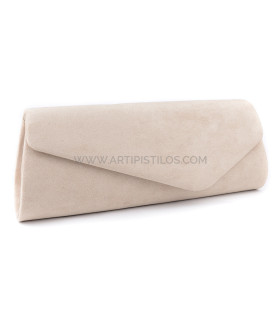 Bolso De Antelina "arezzo" Nude - accesorios para bolsos