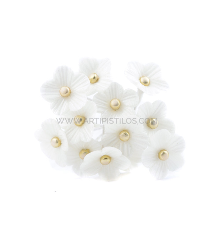 FLOR DE PORCELANA FRÍA 1,2 CM