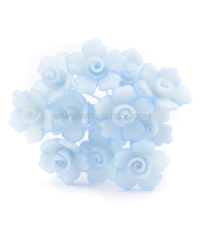 FLOR DE PORCELANA FRÍA 5 PÉTALOS 1,5 CM