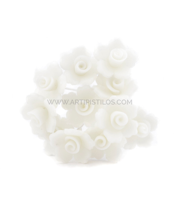 FLOR DE PORCELANA FRÍA 5 PÉTALOS 1,5 CM