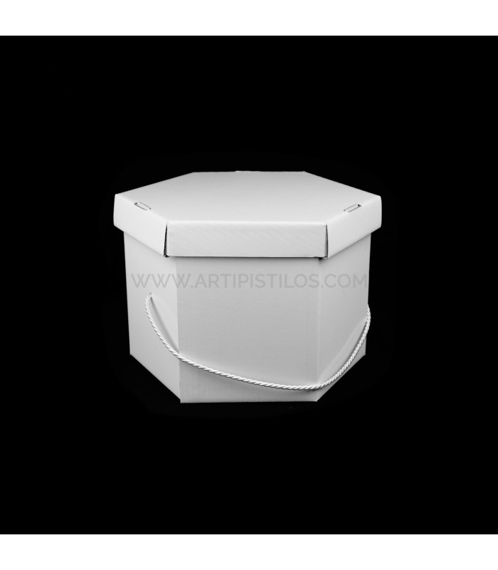 CAJA PARA TOCADOS BLANCA "PEQUEÑA"