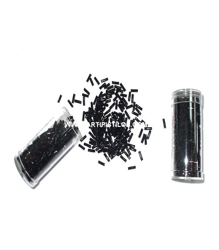 TWISTED BUGLE BEADS 7 MM.