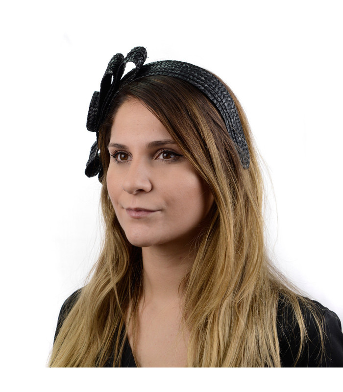NATURAL STRAW HEADBAND "VALENTIA"