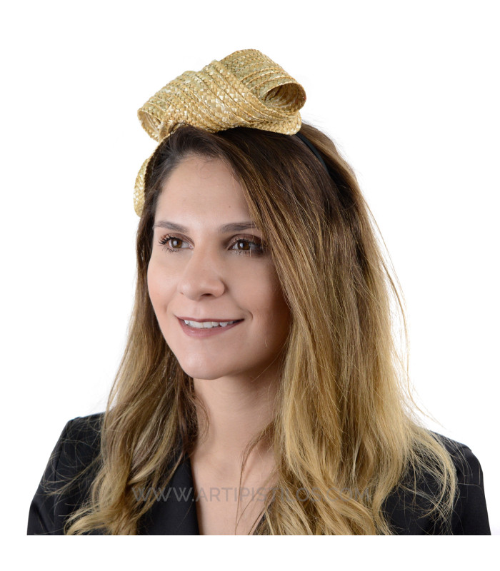 NATURAL STRAW HEADBAND "PALERMO"