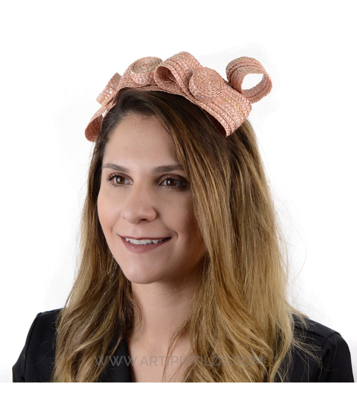 NATURAL STRAW TIARA "FORMIA"