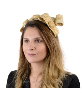 TIARA DE PALHA NATURAL "FORMIA"