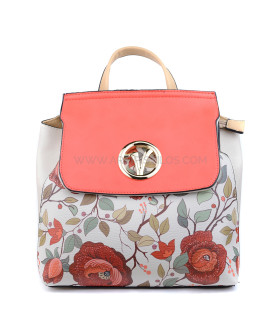 MOCHILA CON MOTIVOS FLORALES "ATENAS"