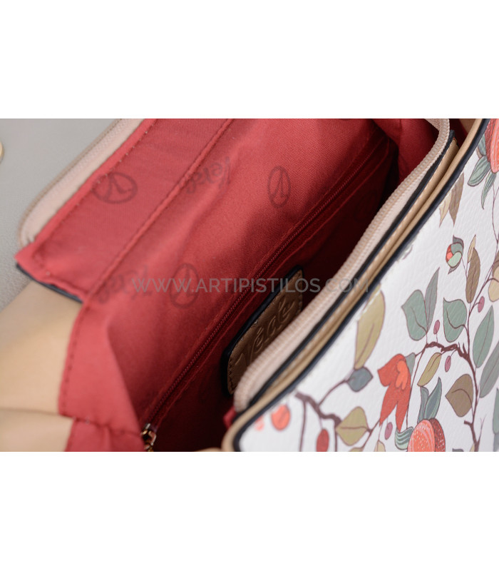 BACKPACK WITH FLORAL MOTIF "ATHENS"