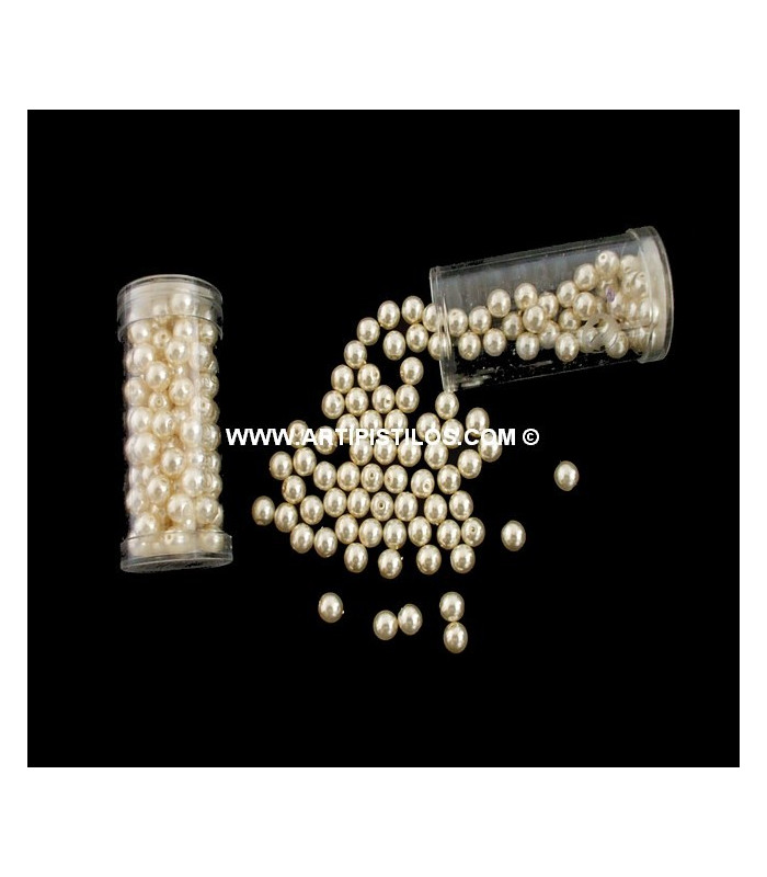 GLASS BEADS 6 MM.