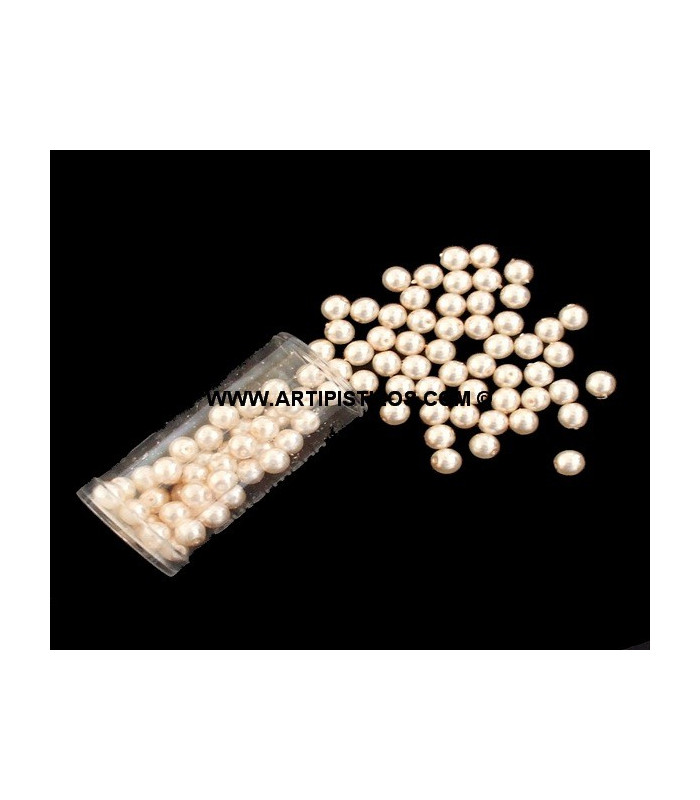 GLASS BEADS 6 MM.