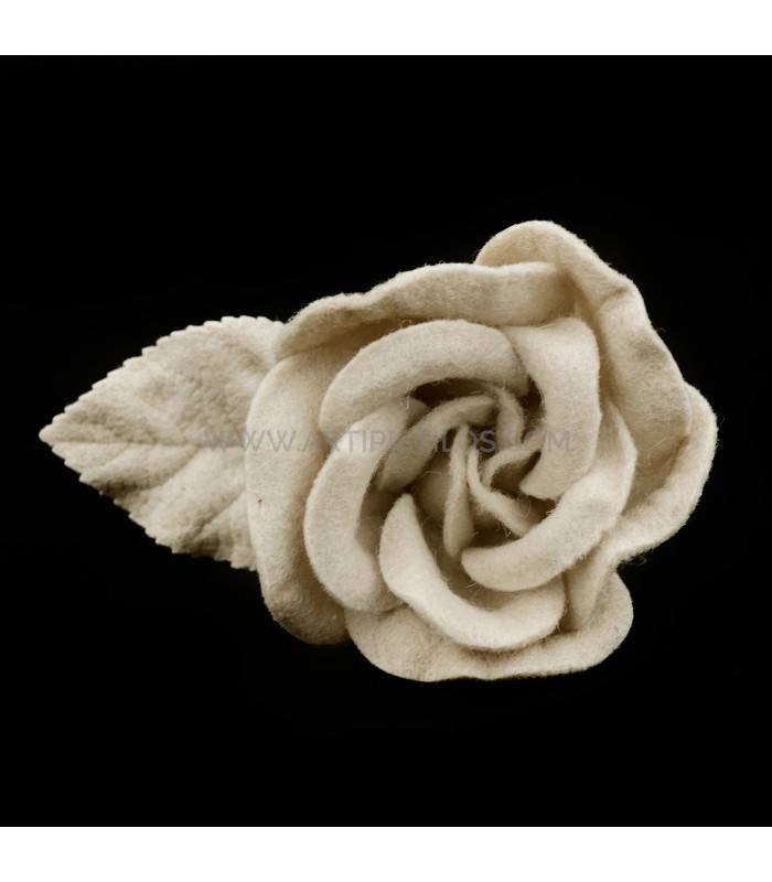 1ST QUALITY FELT ROSE "VICHY"