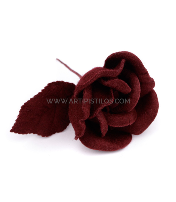 1ST QUALITY FELT ROSE "VICHY"