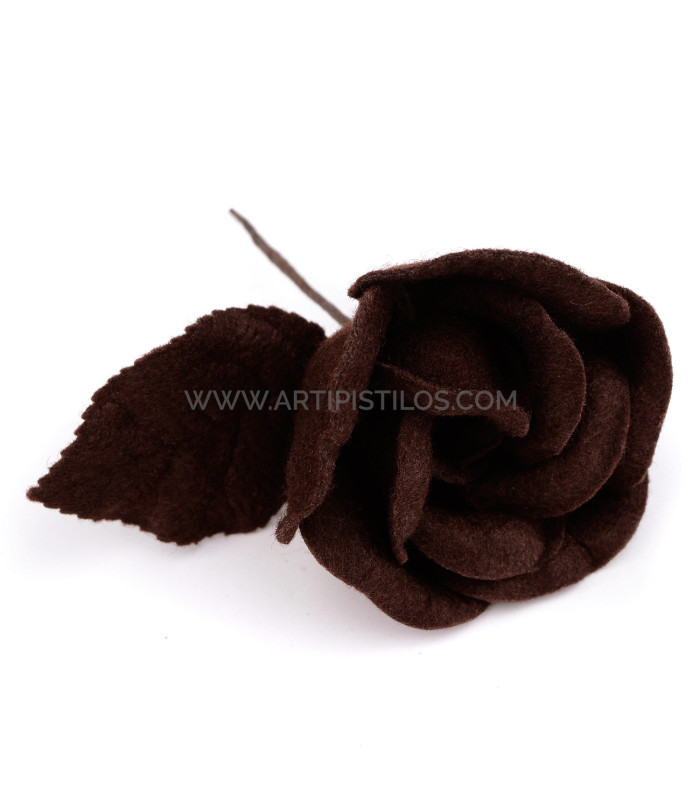 1ST QUALITY FELT ROSE "VICHY"