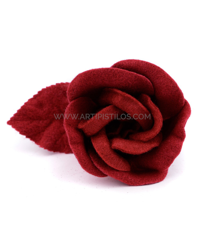 1ST QUALITY FELT ROSE "VICHY"