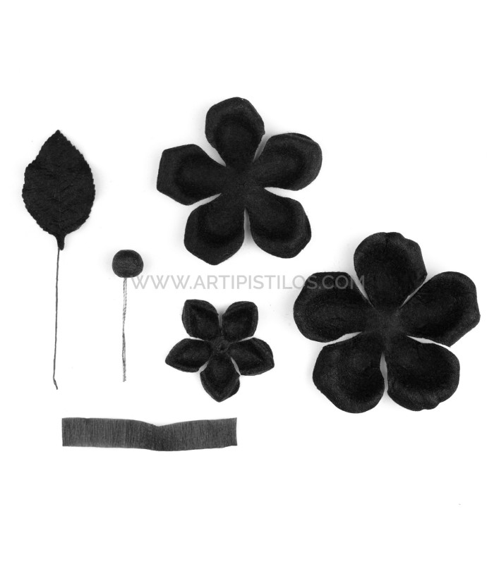 FELT FLOWER PACK "PIANA"