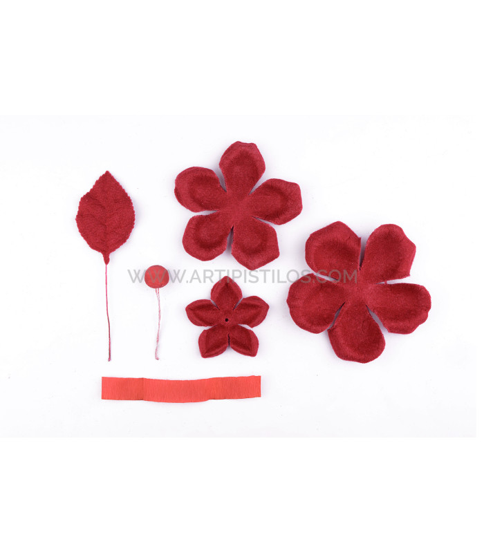 FELT FLOWER PACK "PIANA"