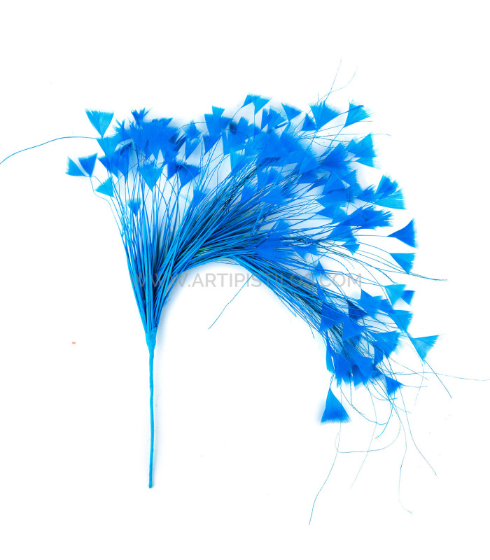 MONTAJE DE PLUMAS GALLO/AVESTRUZ 30 X 15 cm