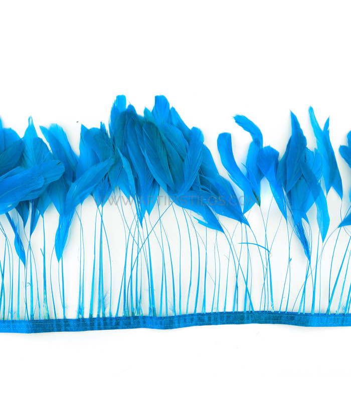 STRIPPED ROOSTER FEATHERS FIRST QUALITY  - 10 CMS.